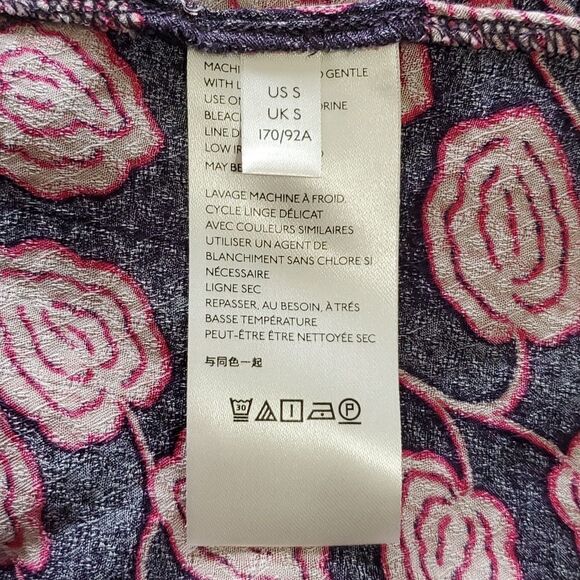 Anthropologie Maeve Cathy Pleated V-Neck Plum Top - Picture 11 of 11